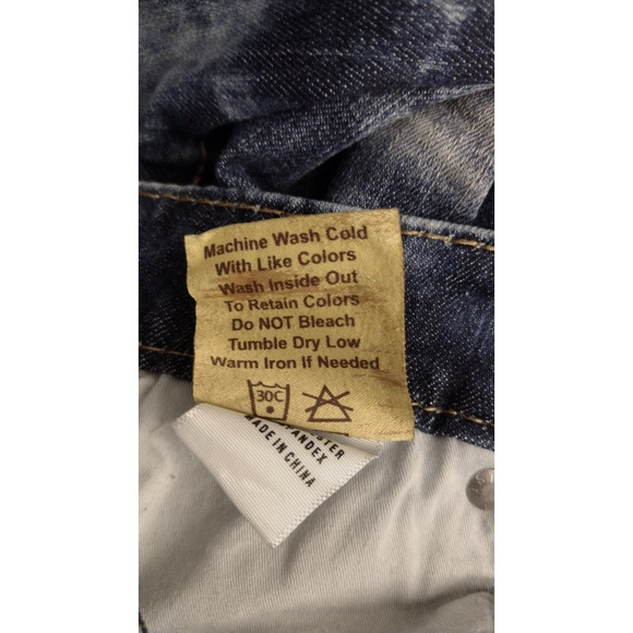 Big Star Vintage Sweet Skinny Womens Denim Jeans 30R Low Rise Rhinestone Stretch - Picture 5 of 9